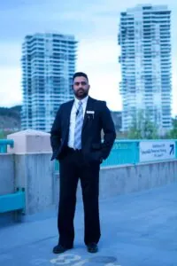 Professional executive security specialist providing personal protection