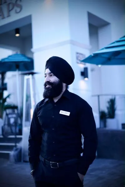 Professional security guard providing reliable protection services